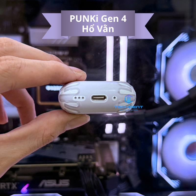Tai Nghe Bluetooth Punki Gen 4 1563E Hổ Vằn - Chống Ồn ANC - Hàng Chính Hãng
