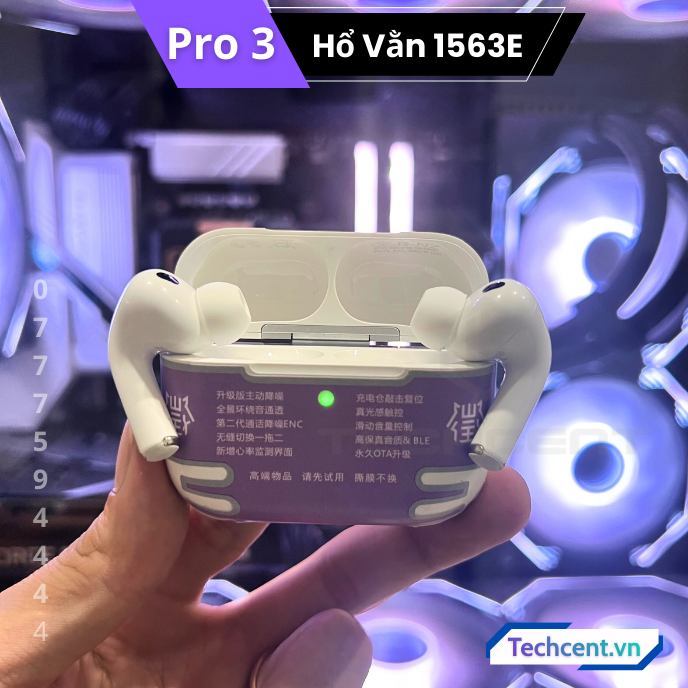 Tai Nghe Pro 3 Hổ Vằn 1563E ANC 45dB (Mới Ra Mắt 2026)