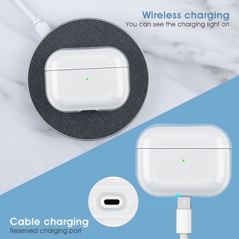 Case Vỏ Ốp Airpods trong suốt chống bẩn, bảo vệ chống sốc