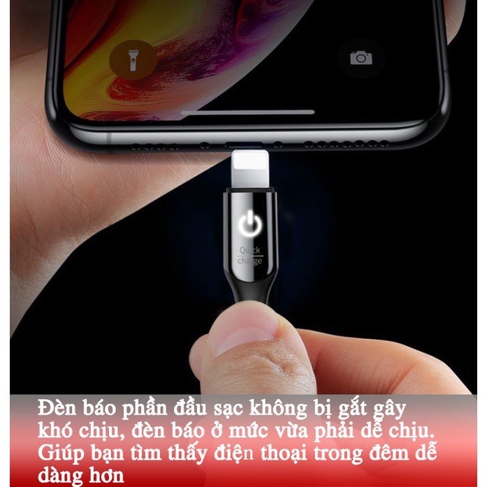 Cáp Sạc Dù Tự Ngắt Earldom EC-063i (IPhone)