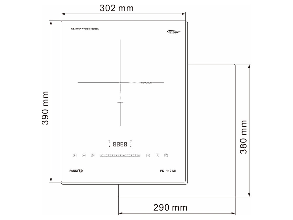 Bếp từ đơn Fandi FD-119 MI