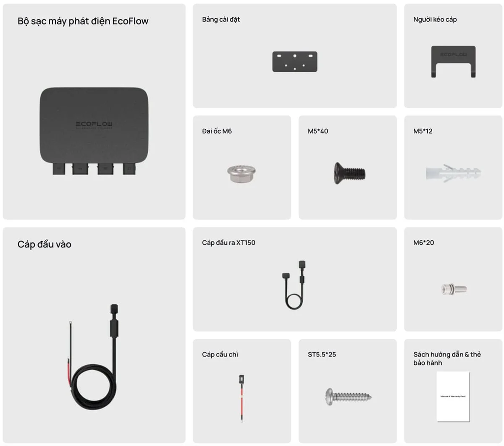 Bộ Sạc Ô Tô EcoFlow 800W Car Alternator Charger – Sạc Nhanh Khi Di Chuyển, Giải Pháp Năng Lượng Di Động