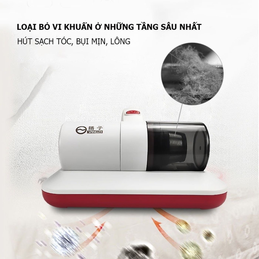 Máy Hút Bụi Giường Nệm Khử Khuẩn Bằng Tia UV Yangzi SC08, Máy Hút Bụi Mini Làm Sạch Sâu Ghế Sofa, Giường Nệm