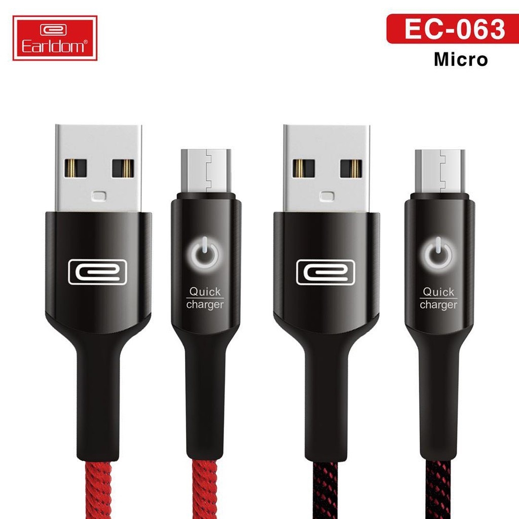 Cáp Sạc Dù Tự Ngắt Earldom EC-063i (IPhone)