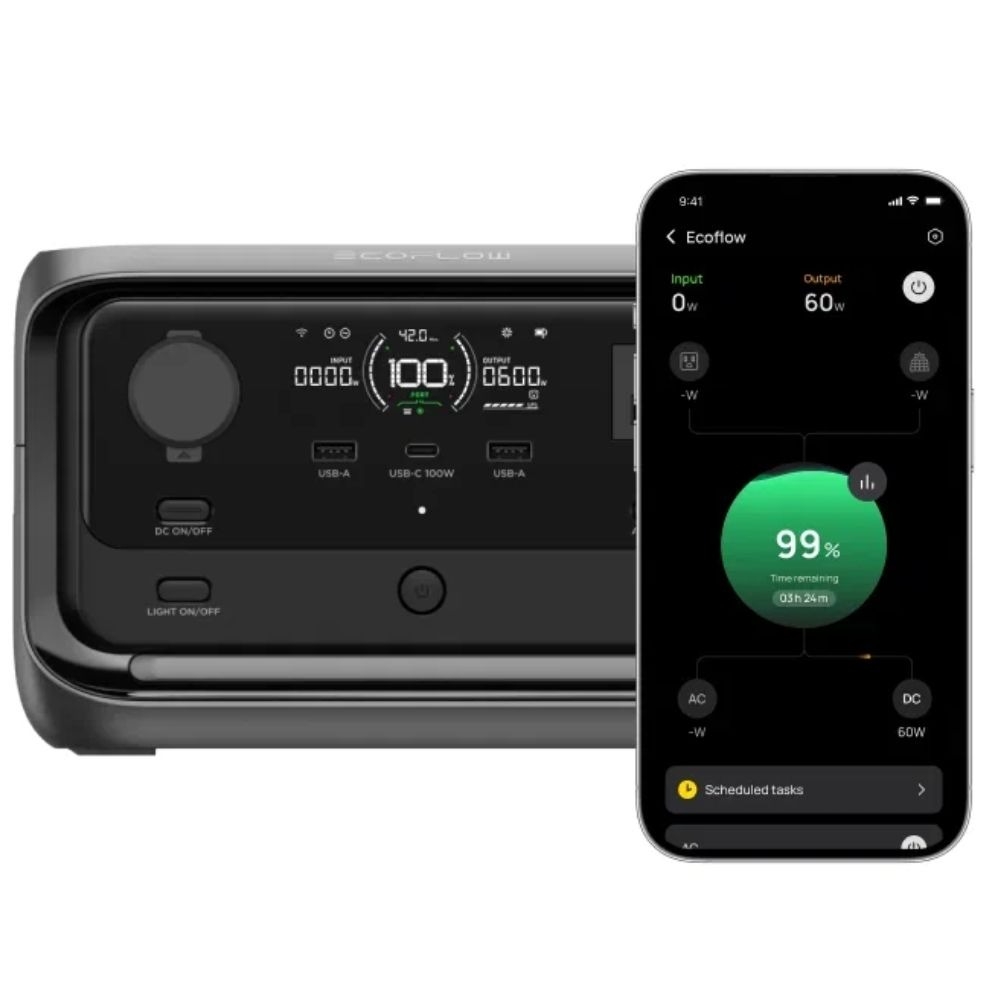 Trạm điện di động EcoFlow RIVER 3 Plus | 286WH 600W | Hàng chính hãng | Bảo hành 5 Năm