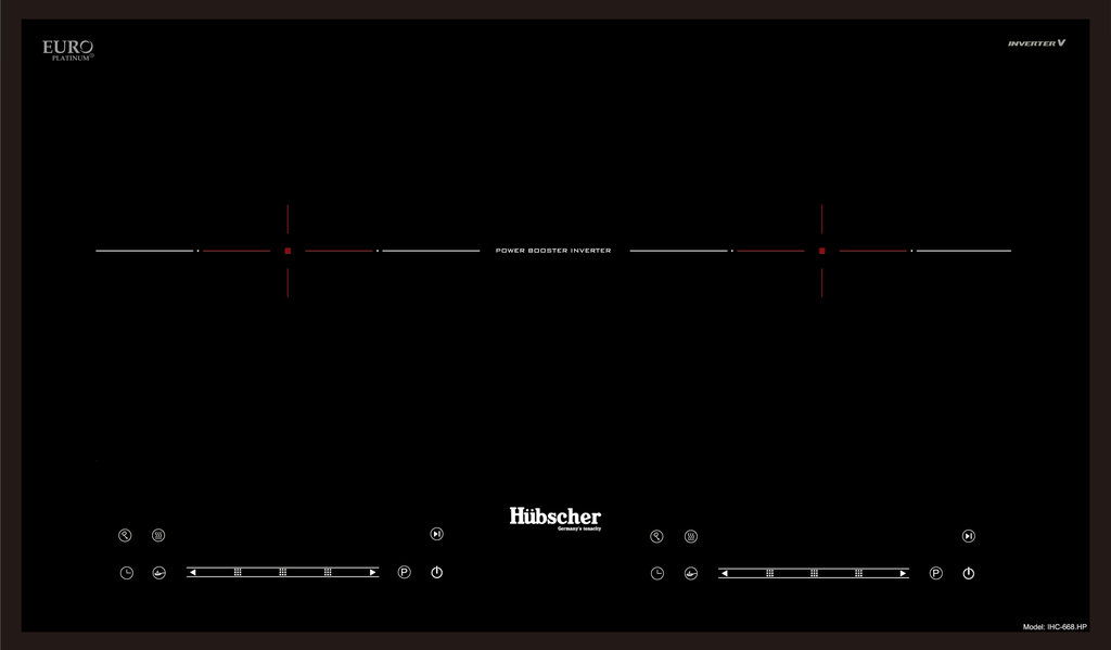 Bếp từ đôi Hubscher Model IHC-668.HP