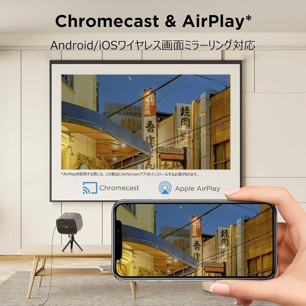 Máy Chiếu Thông Minh Pokitter K1S Full HD 1080P Android TV 450 ANSI, Tự Động Lấy Nét