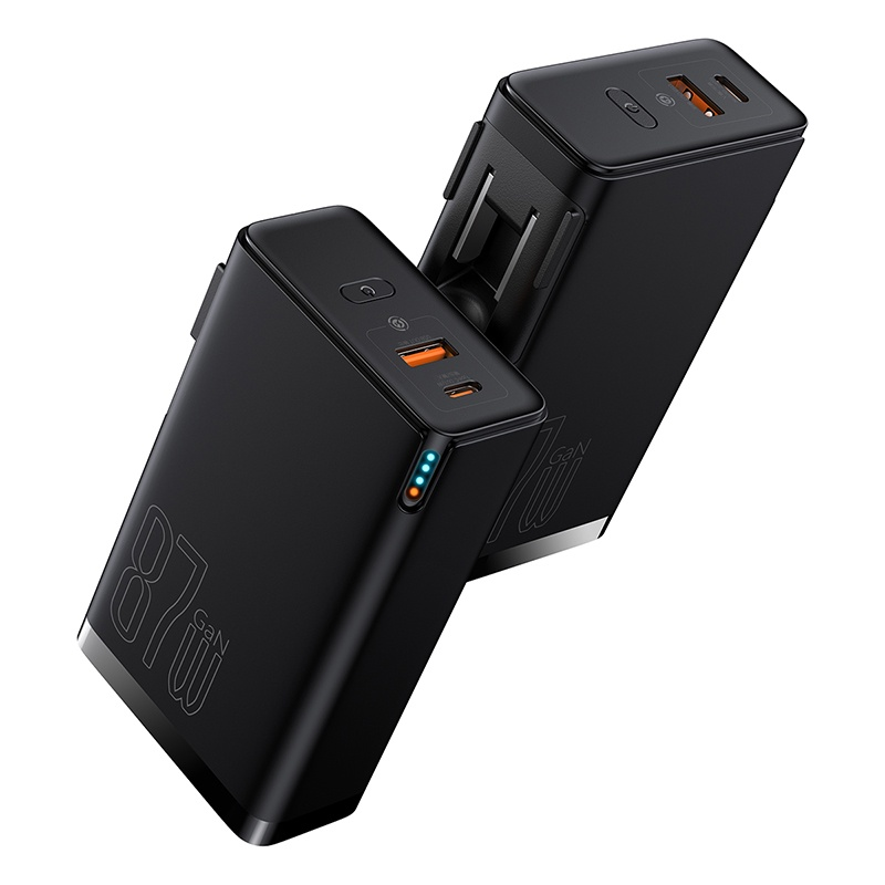 Cốc Sạc Siêu Nhanh Kiêm Pin Dự Phòng Baseus Power Station 4 Hybrid GaN Power Bank Adaptor 10000mAh 87W