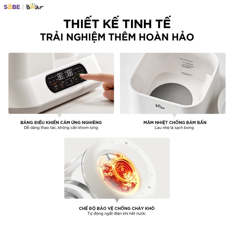 Máy đun nước và hâm sữa tiệt trùng Bear WW-5H12V78 Chính Hãng