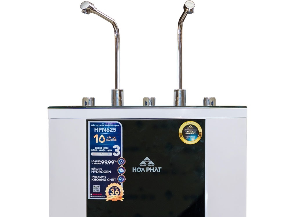 Máy Lọc Nước RO Nóng Nguội Lạnh Hydrogen Hoà Phát HPN625 | Tủ Đứng 10 Lõi