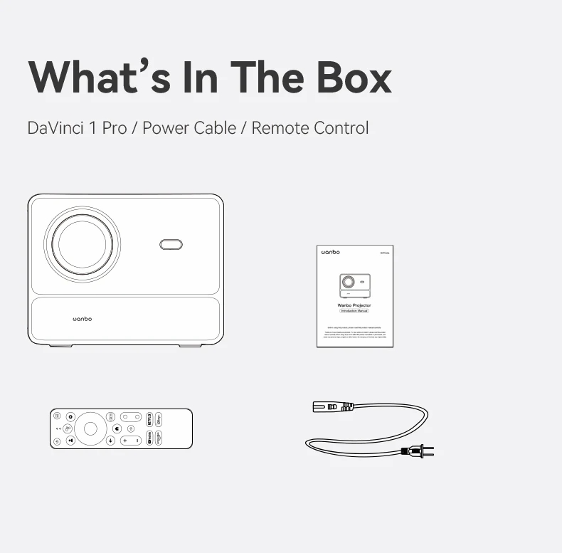 Máy Chiếu Wanbo DaVinci 1 Pro – Hàng Phân Phối Chính Hãng