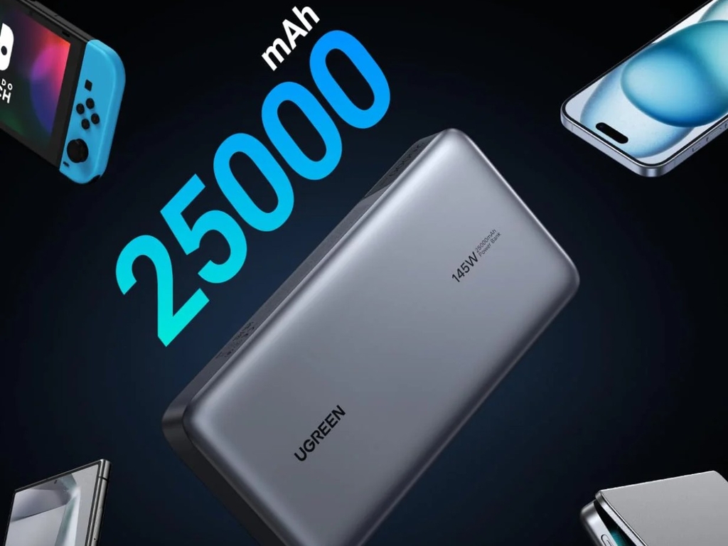 Sạc dự phòng UGREEN 145W PB205 25000mAh – Chuẩn USB-C, PD3.0, QC3.0