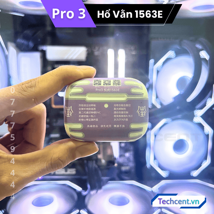 Tai Nghe Pro 3 Hổ Vằn 1563E ANC 45dB (Mới Ra Mắt 2026)