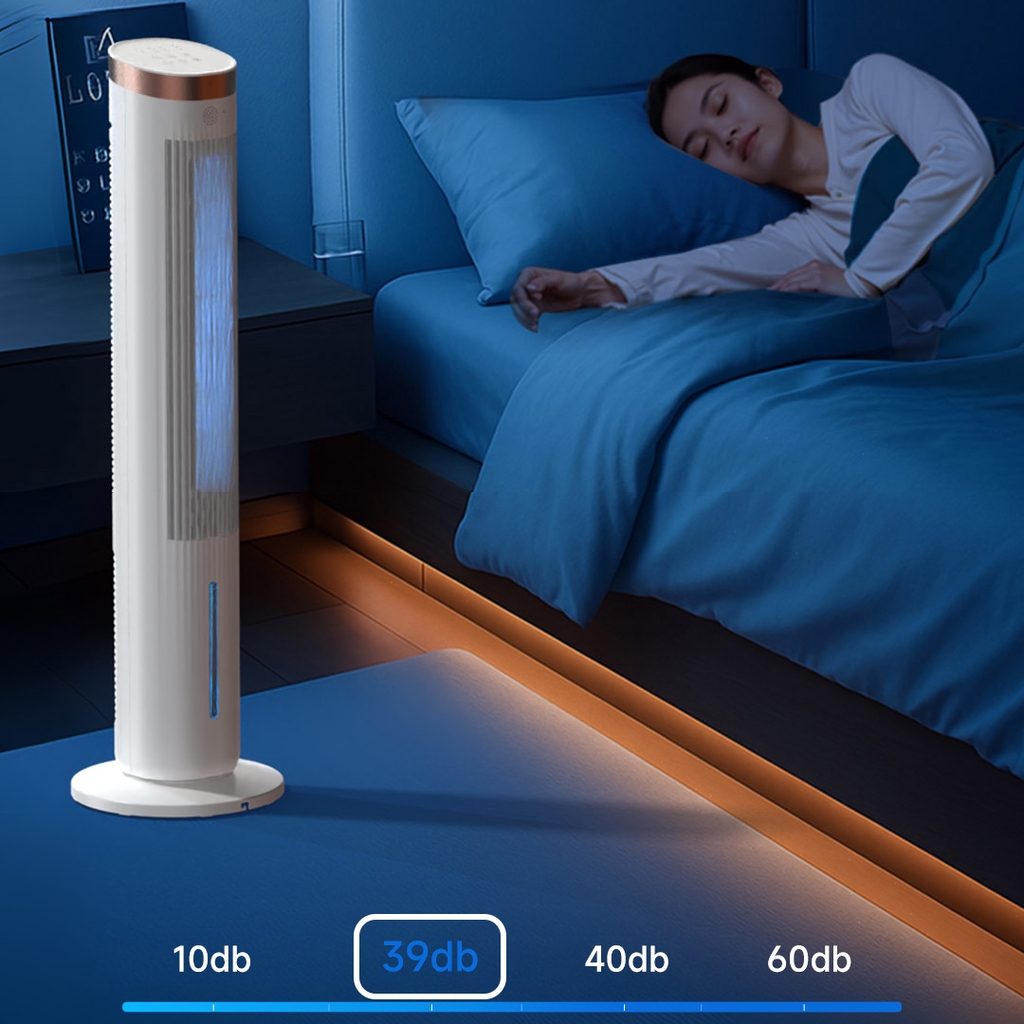 Quạt Tháp Tạo Ẩm JIPIN JP-SLTS-05 – Làm Mát 3in1, Gió 3D, Bình Nước 6L, Êm Tiết Kiệm Điện