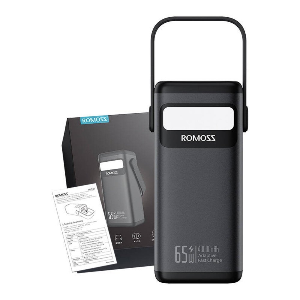 Pin Dự Phòng ROMOSS PMT40 40000mAh 65W PD Sạc Nhanh Cho Laptop