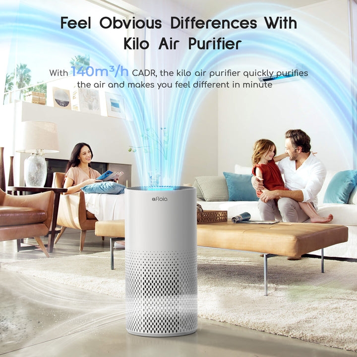 Máy Lọc Không Khí Afloia Kilo H13 HEPA 22dB Khử Mùi Khói Thuốc, Bụi Mịn Cho Phòng Ngủ & Văn Phòng