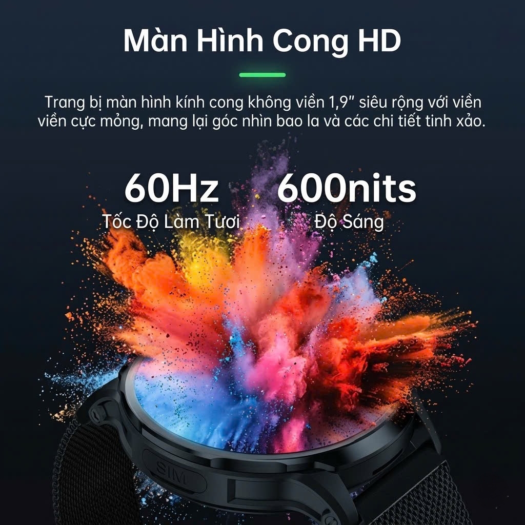 Đồng Hồ Thông Minh Xiaomi Black Shark Watch X Lắp Sim Độc Lập - Hàng Chính Hãng