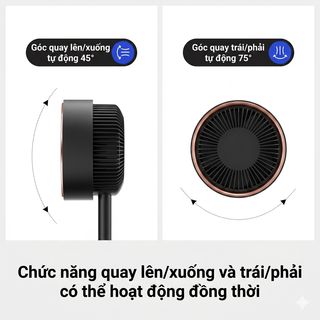 Quạt Cây Đối Lưu Daewoo DY-XF03 32 Cấp Gió Điều Khiển Từ Xa Động Cơ DC