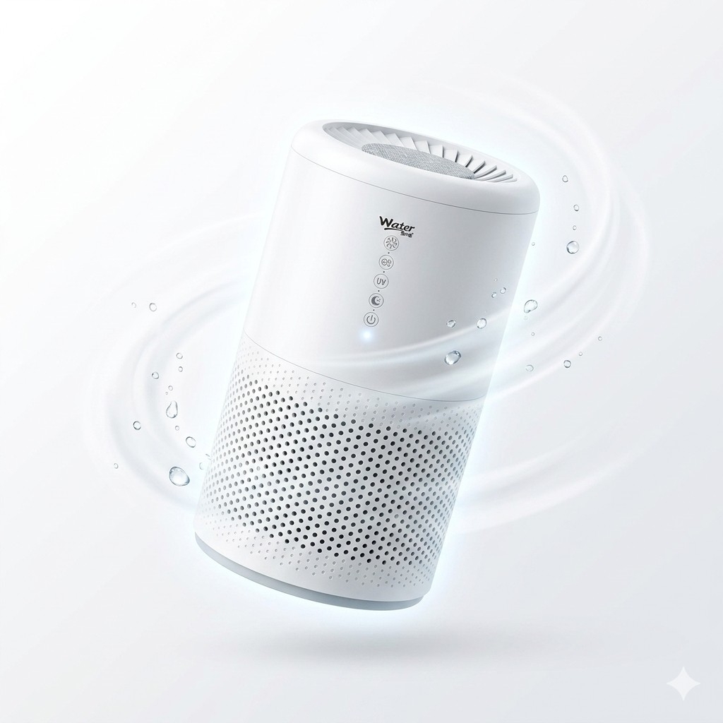 Máy Lọc Không Khí AI300 Water System – Tạo Ion Âm, Đèn UV Diệt Khuẩn, Loa Bluetooth, Lõi Lọc HEPA