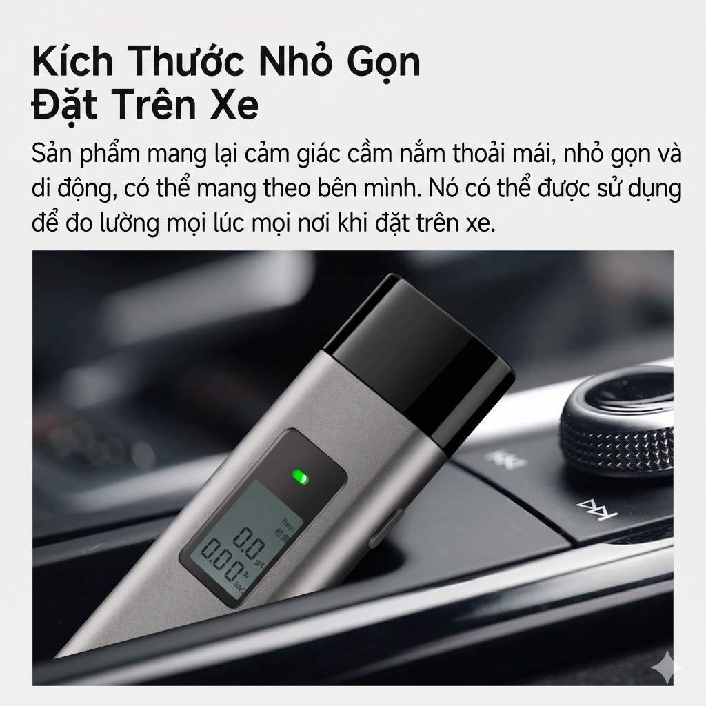 Máy Đo Nồng Độ Cồn Di Động Lydsto 1 YM-JJCSY03 Cảm Biến Bán Dẫn Sạc USB-C