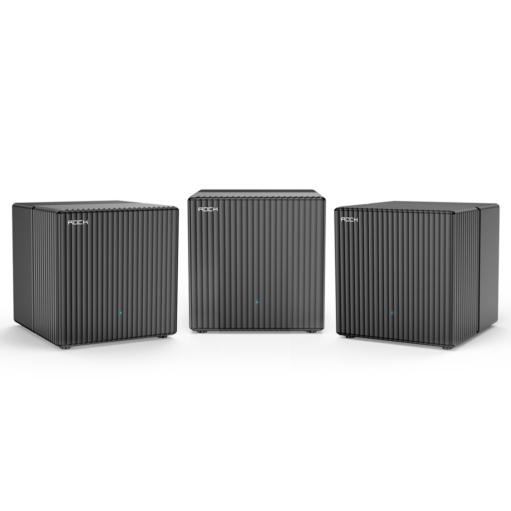 Hệ Thống Mesh WiFi 6 Rock Space AX1800 Bộ 3 Thiết Bị Phủ Sóng Toàn Diện