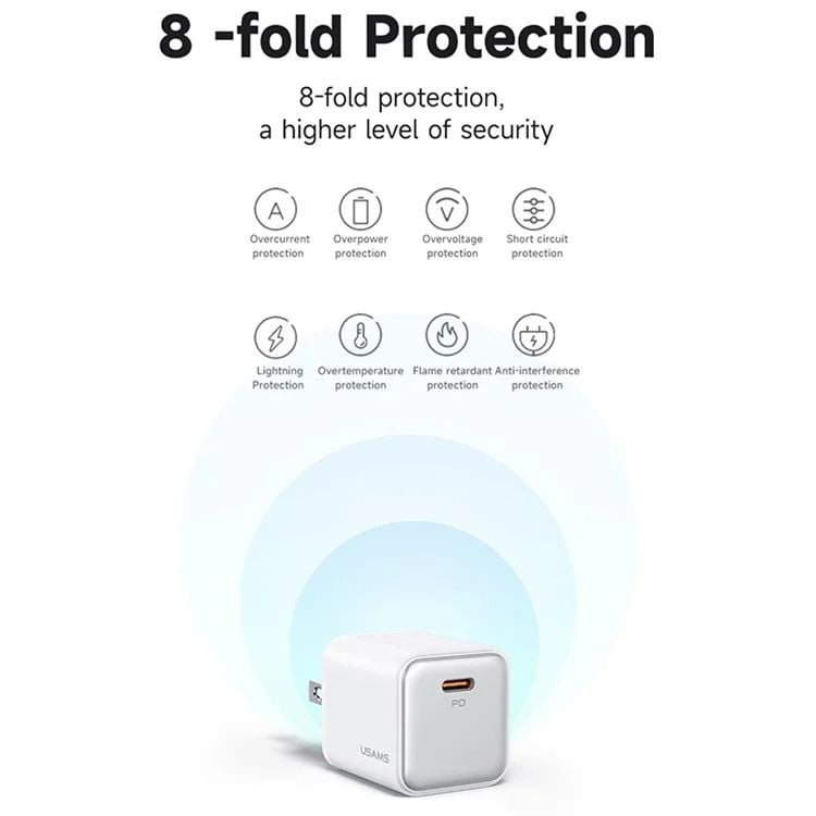 Củ Sạc Nhanh USAMS CC184 Fast Charging 1C Series PD 20W