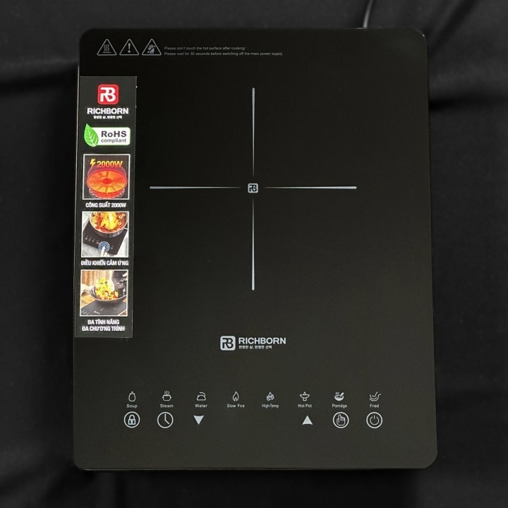 Bếp Từ Đơn RICHBORN RI3528-D17G - Sản xuất Malaisia