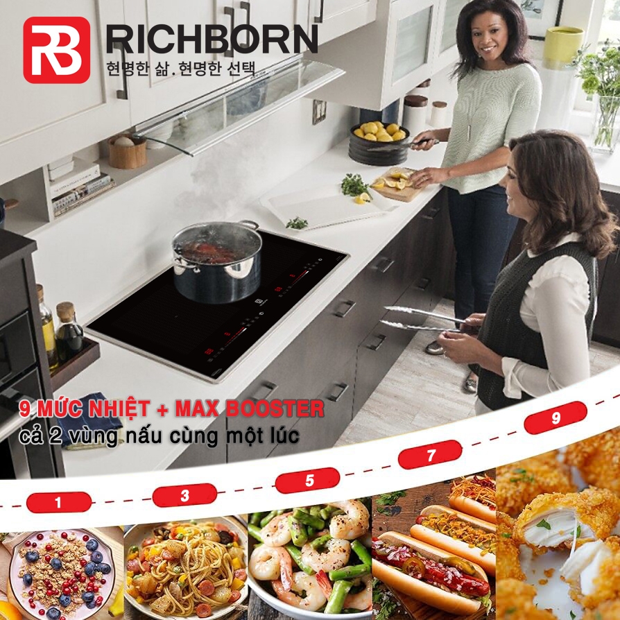 Bếp Từ Đôi RICHBORN RI7343H28Q Malaysia