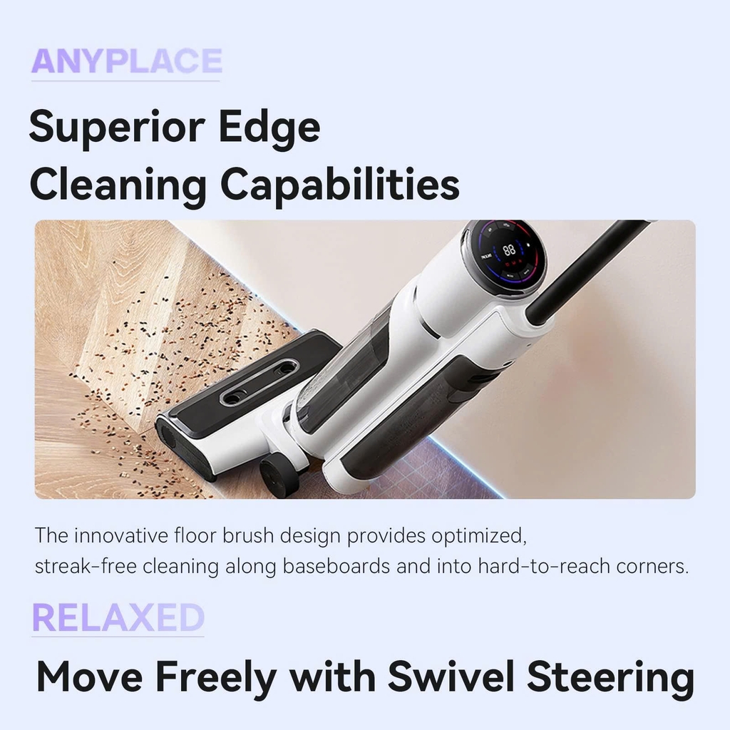 Máy lau nhà & hút bụi INXNI Z3 Pro - 3 trong 1, tự sấy giẻ, diệt khuẩn