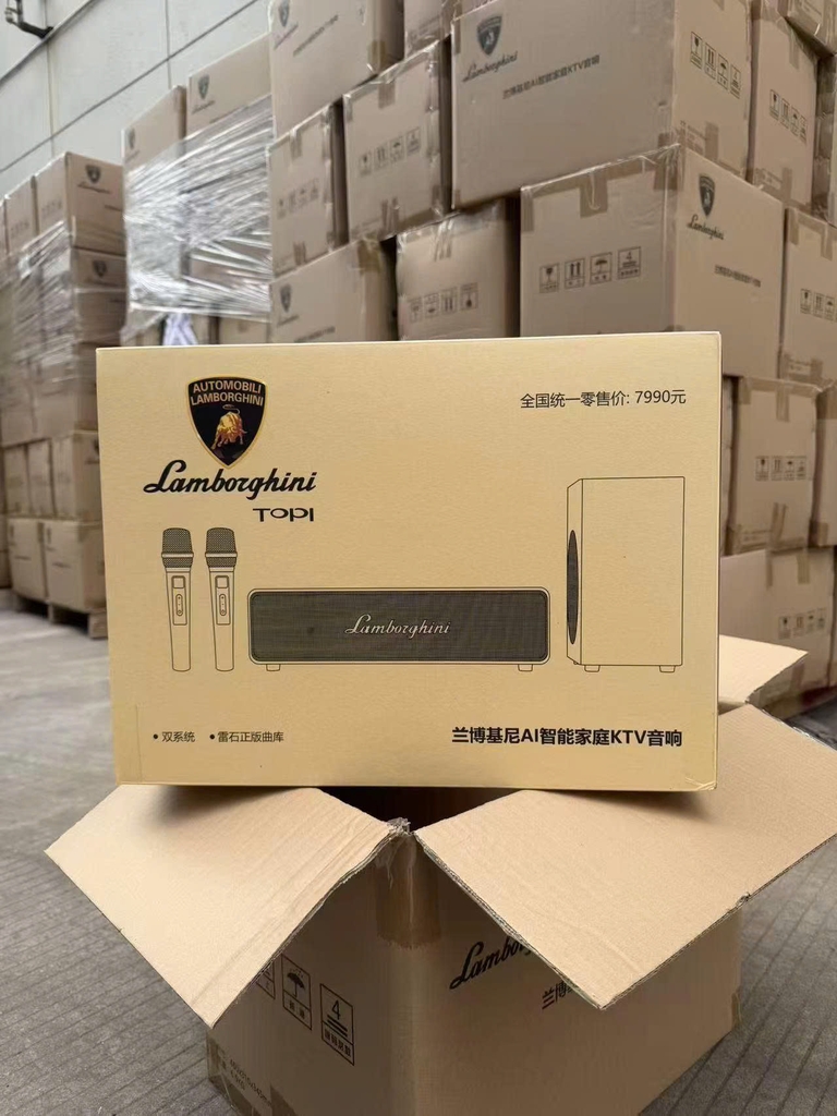 Loa Karaoke AI Lamborghini TOPI M9 60W, 2 Micro Không Dây, Android, Bluetooth, Loa Karaoke Mini Di Động