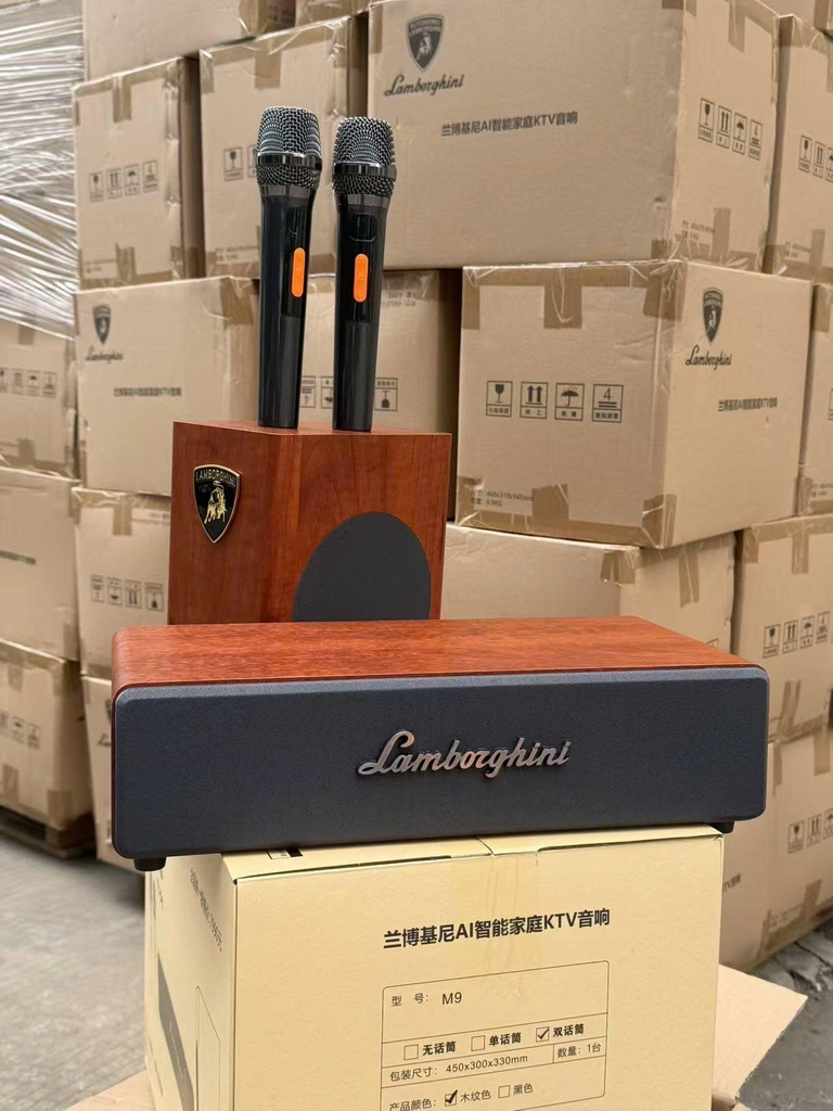 Loa Karaoke AI Lamborghini TOPI M9 60W, 2 Micro Không Dây, Android, Bluetooth, Loa Karaoke Mini Di Động