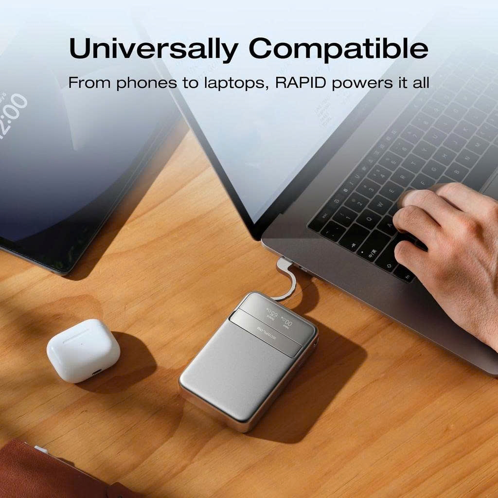 Sạc Dự Phòng Ecoflow 10,000mAh Rapid Magnetic Qi2 Sạc Nhanh 65w | Kết Nối App
