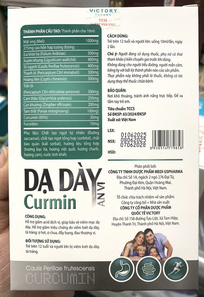 CURMIN DẠ DÀY AN VỊ