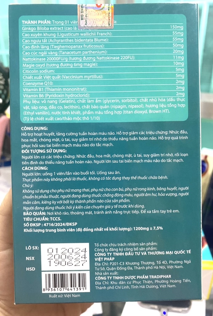 HOẠT HUYẾT TIỀN ĐÌNH GOLD PLUS C/30v