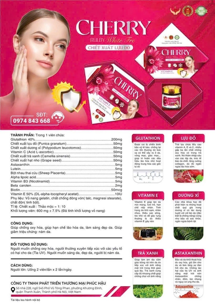 Cherry Rulby White Tre