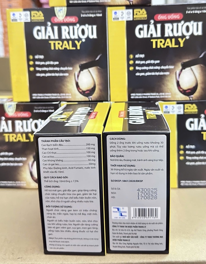 GIẢI RƯỢU ống Traly h/15ống