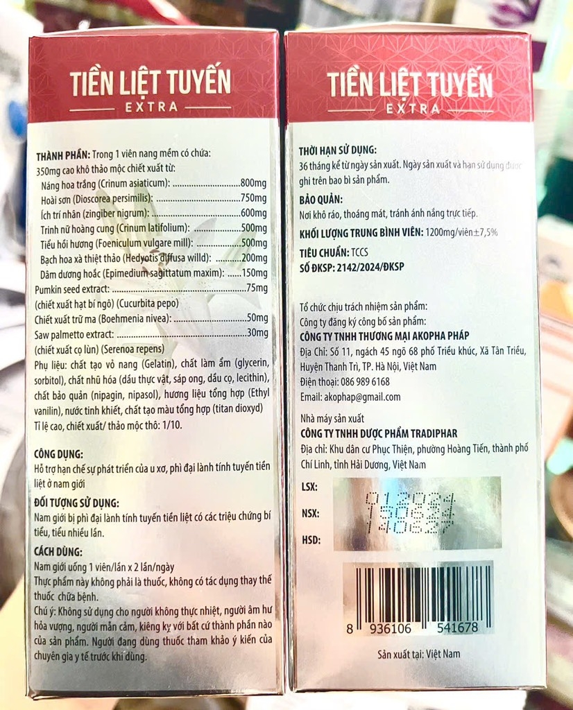 TIỀN LIỆT TUYẾN EXTRA ch/30vien