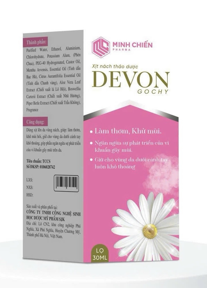 Xịt nách Devon hồng