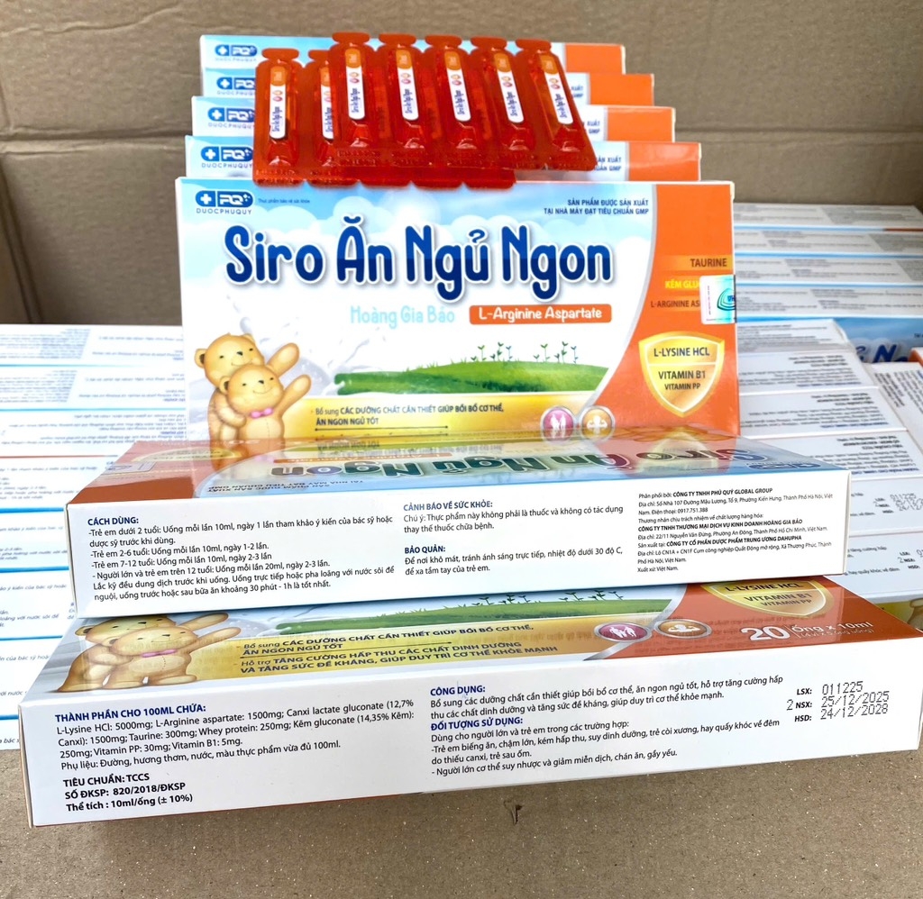 ĂN NGỦ NGON 2gấu HGB H20ống
