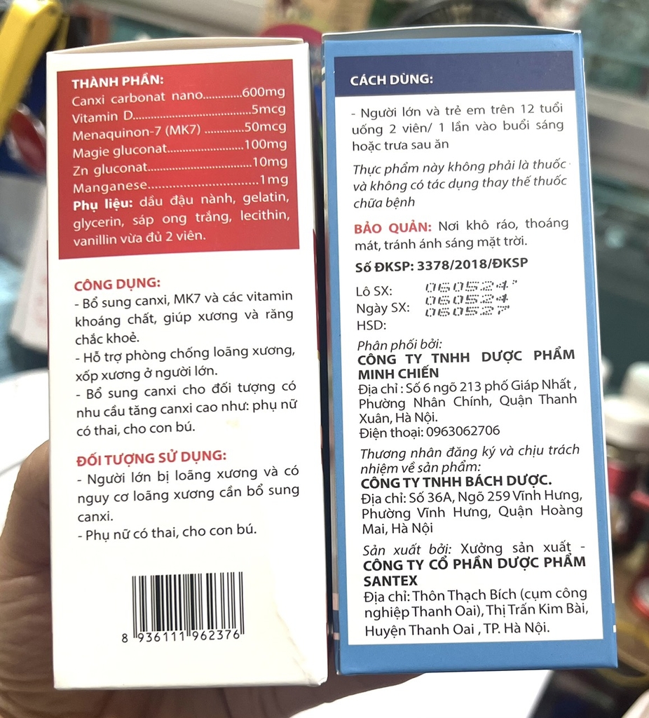 CANXI NANO MK7 XANH / ĐỎ