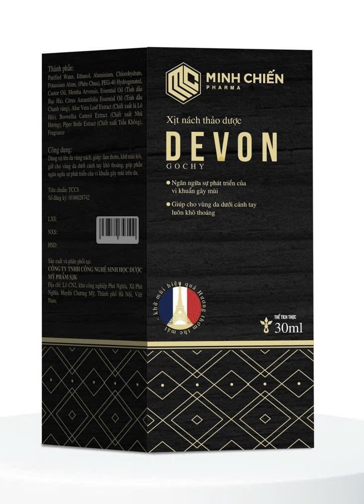 Xịt nách Devon đen