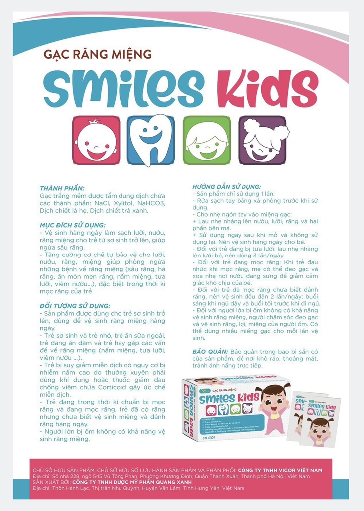 GẠC RĂNG MIỆNG SMILES KIDS