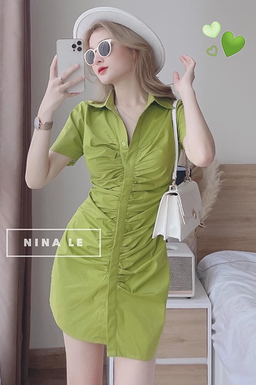 Đầm linen đầm sơ mi vintage đầm suông sọc | Thời trang thiết kế Hity – Hity  - lifestyle your way