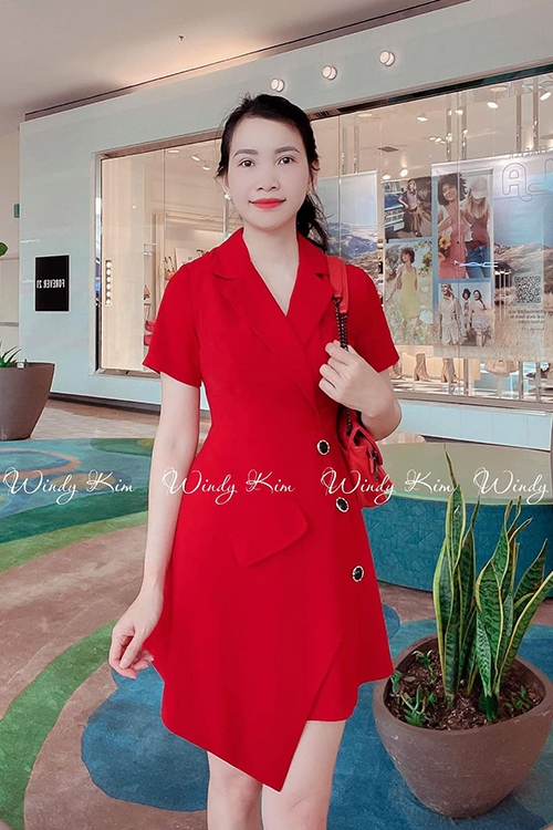 VÁY BLAZER VẠT CHÉO TÔN DÁNG SANG TRỌNG, ĐẦM TUYẾT MƯA DỰ TIỆC XINH XẮN,  ĐẦM VEST NÚT XẾP LY PHONG CÁCH HÀN QUỐC, ĐẦM CỔ VEST XẾP LY THU ĐÔNG SANG  CHẢNH dx | Lazada.vn