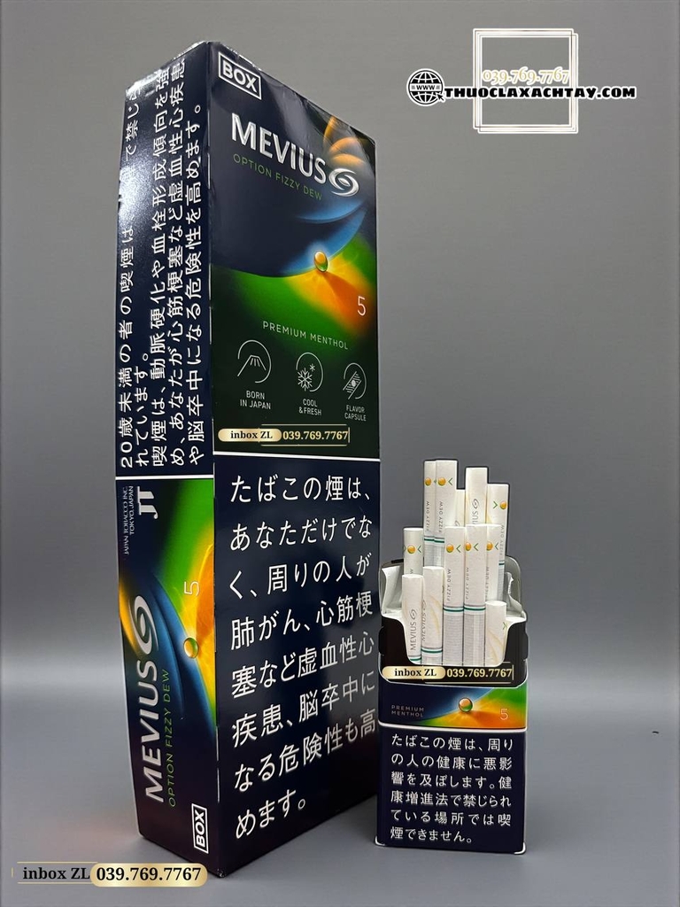 Thuốc lá Mevius Option Fizzy Dew Premium Menthol 5 | Thuoclangoaixachtay.com