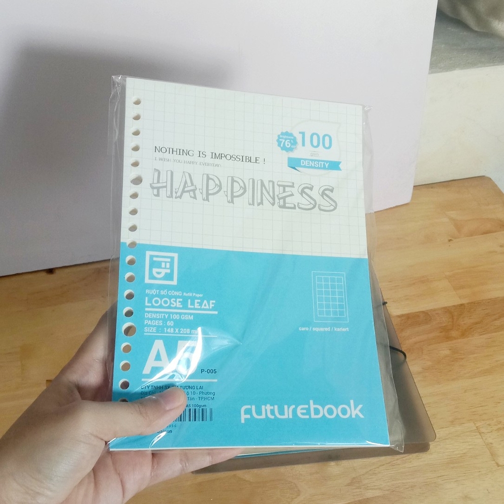 Ruột sổ còng Happiness - Refill Page Khổ A5