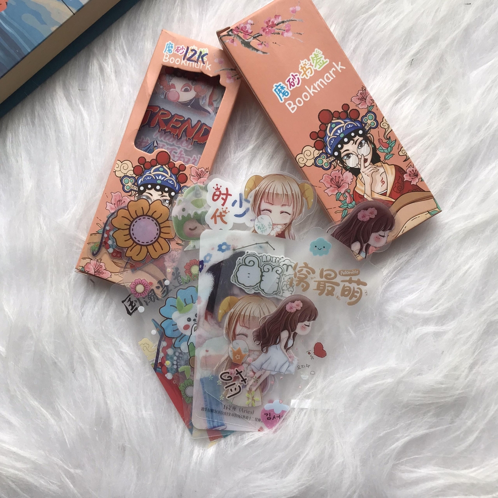 Bộ đánh dấu trang hình cute theo chủ đề, bookmark