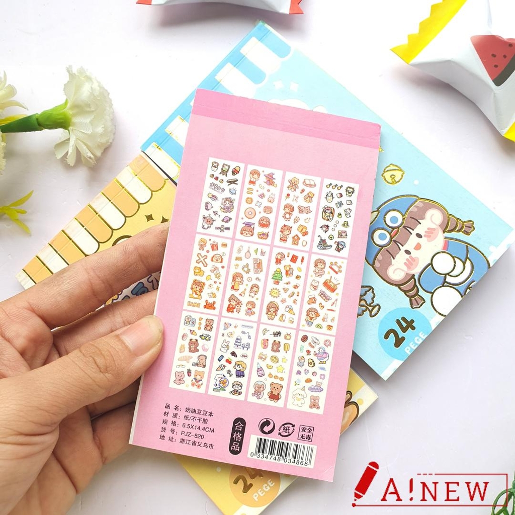 Sổ sticker 24 tờ / Hình dán nhiều mẫu