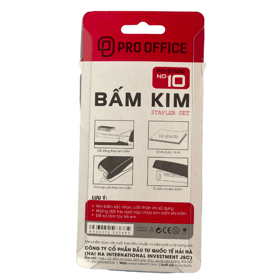 Máy bấm kim nhỏ số 10 Pro Office ST100