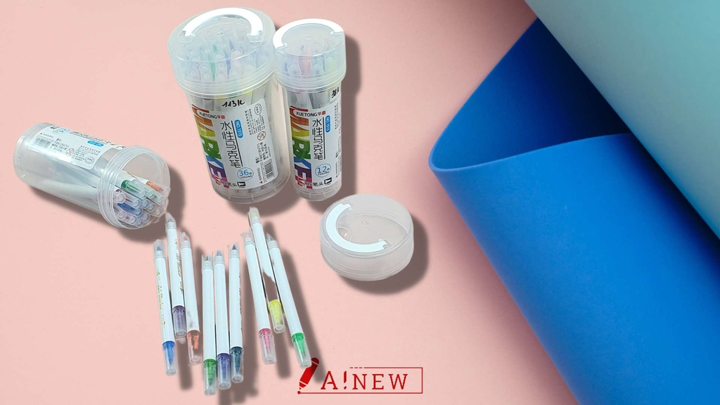 Hộp bút lông màu 2 đầu thân tròn NO.1515